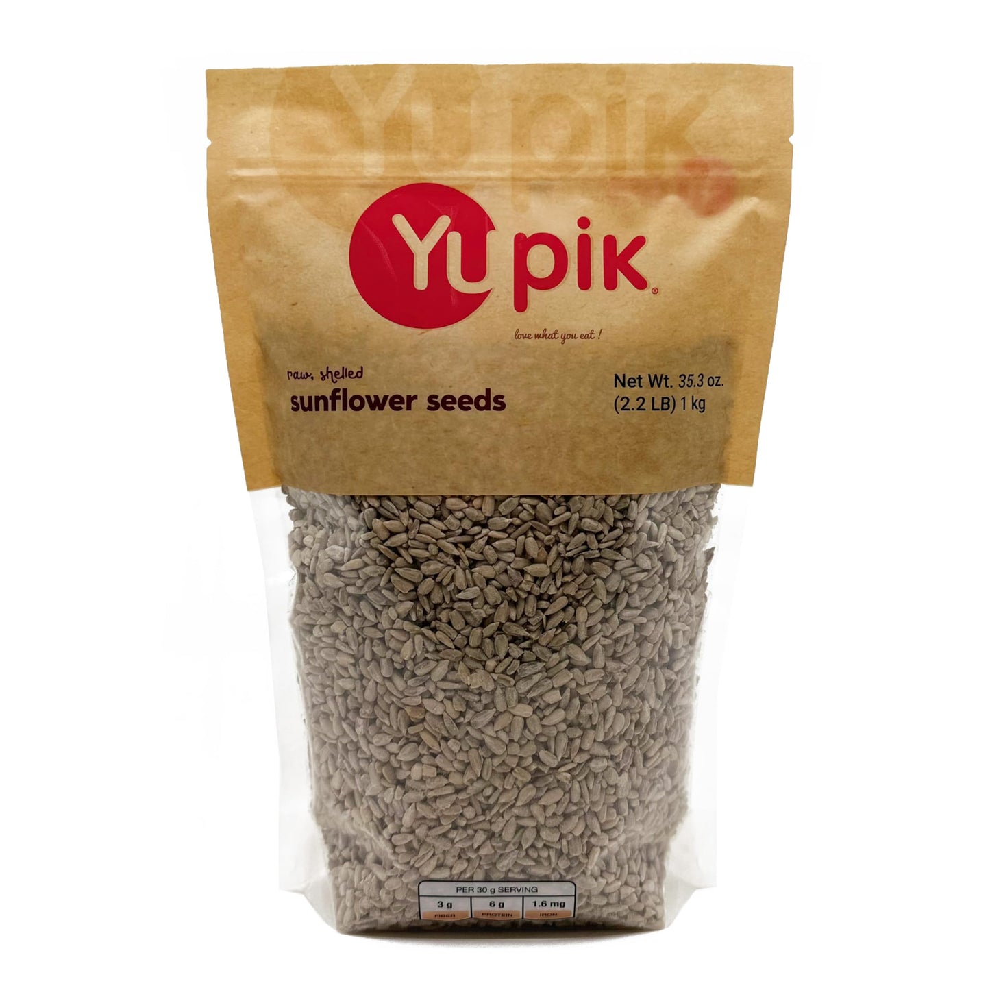 Yupik Seeds, Raw Shelled Sunflower Kernels, 2.2 lb