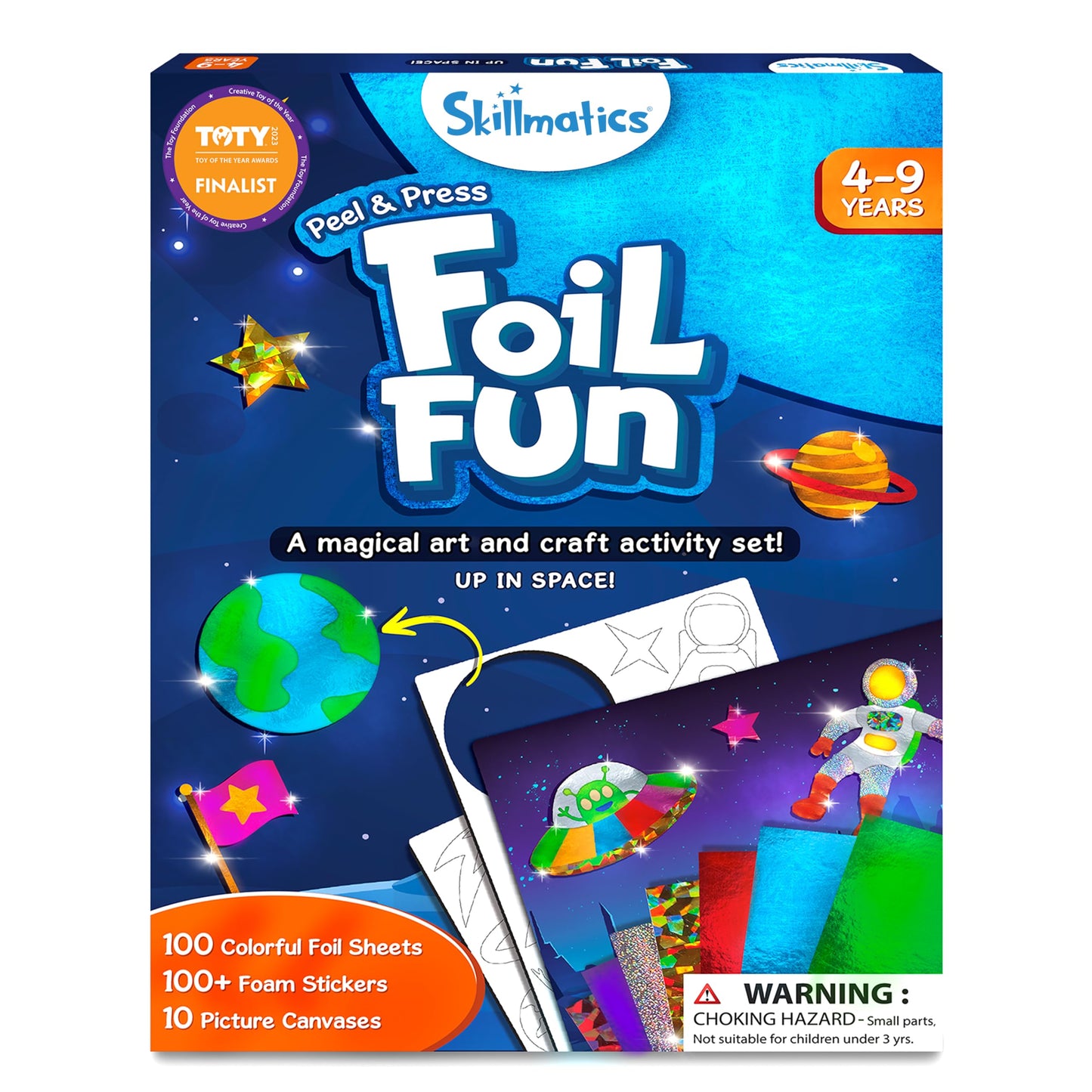 Skillmatics Art & Craft Activity - Foil Fun Unicorns & Princesses, No Mess Art for Kids, Craft Kits & Supplies, DIY Creative Activity, Gifts for Girls & Boys Ages 4, 5, 6, 7, 8, 9, Travel Toys