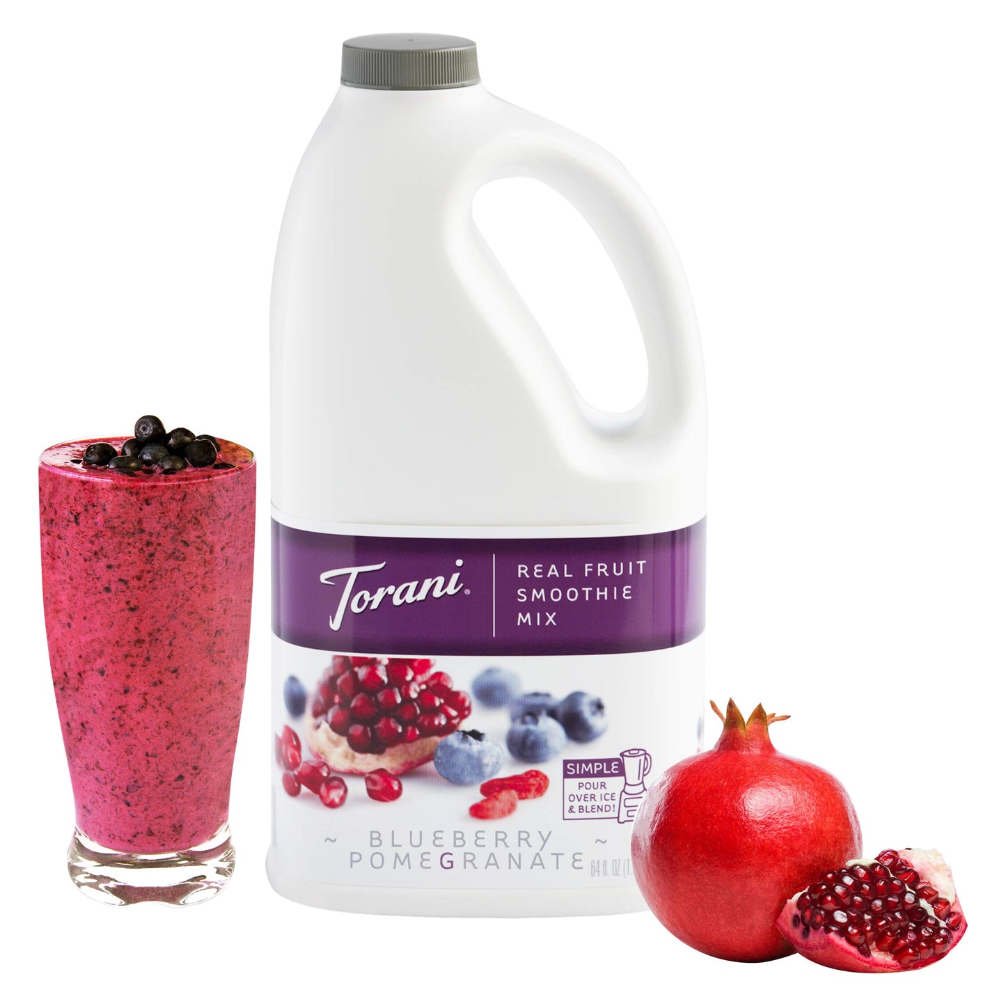 Torani Real Fruit Smoothie Mix, Strawberry, 64 Ounce