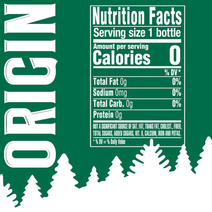 ORIGIN, 100% Natural Spring Water, 900 mL, Recycled Plastic Bottle, 30.4 Fl Oz (Pack of 12)