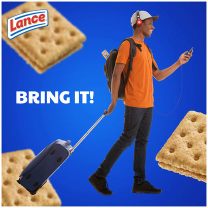 Lance Sandwich Crackers, Captain's Wafer Grilled Cheese, 10 Individual Packs, 6 Sandwiches Each