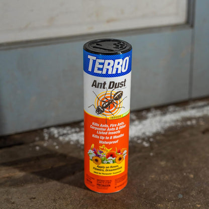 TERRO T600 Ant Dust Powder Killer for Indoors and Outdoors - Kills Ants, Fire Ants, Carpenter Ants, Roaches, Spiders, and Other Insects