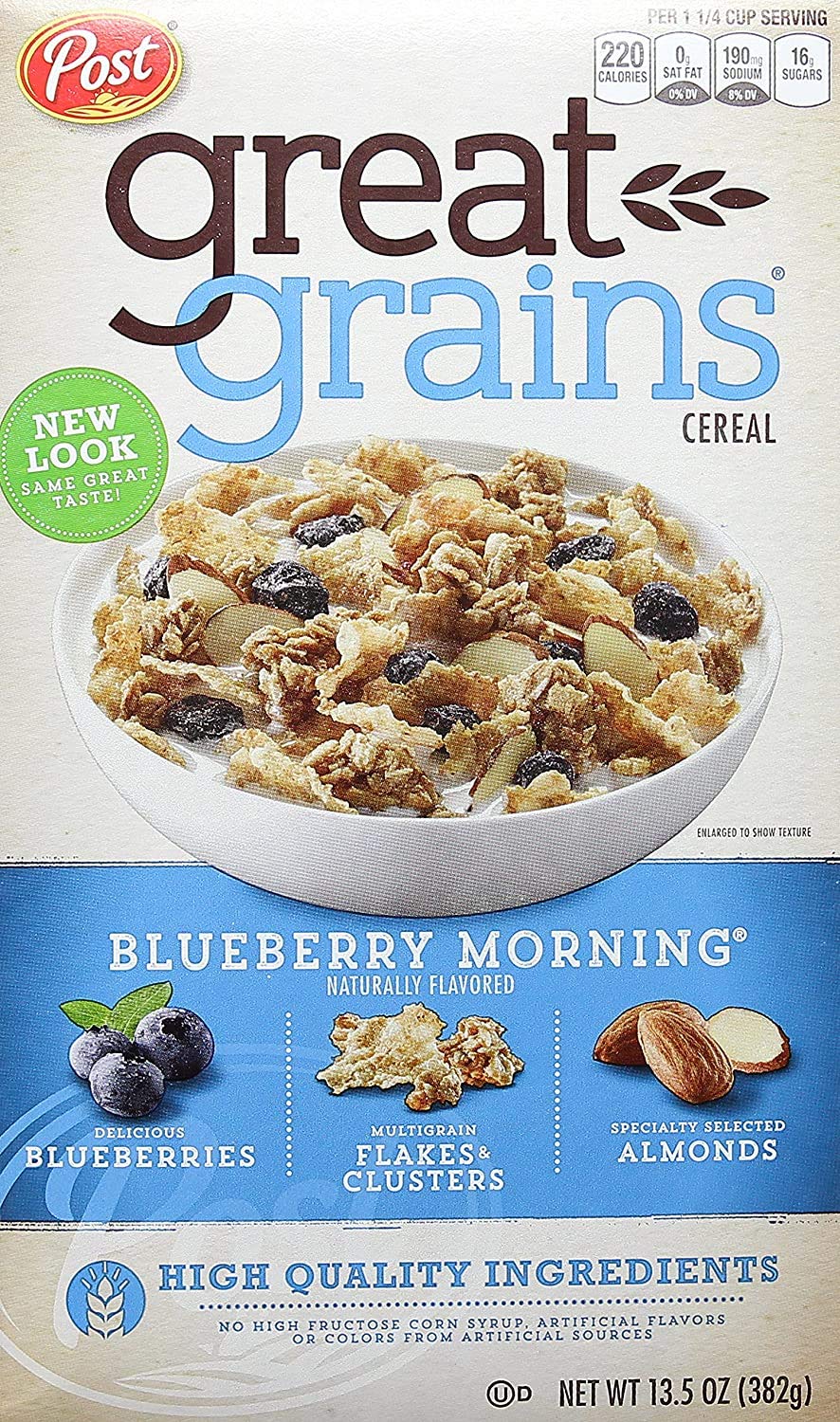 Post Great Grains Cranberry Almond Crunch Cereal, 3 pack