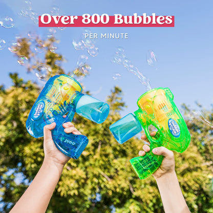 JOYIN 2 Kids Bubble Gun with 2 Bottles Bubble Refill Solution, Bubble Guns kids 4-8, Bubble Machine Gun for Toddlers 1-3, Bubble Gun Blaster Party Favors, Summer Toy, Outdoors, Easter, Birthday Gift