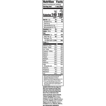 Cookie Crisp Breakfast Cereal, Chocolate Chip Cookie Taste, Made With Whole Grain, Family Size, 18.3 oz