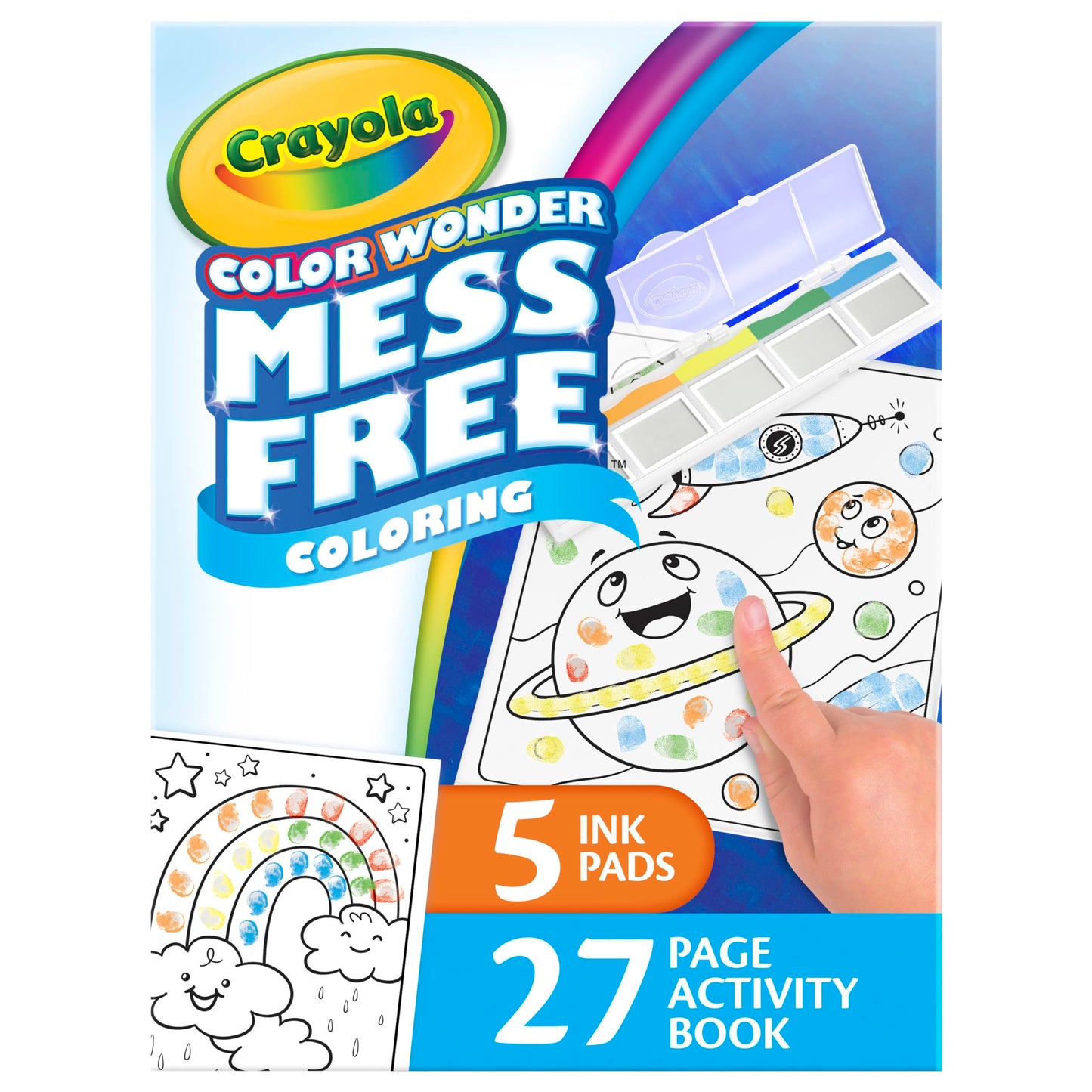 Crayola Color Wonder Mess Free Fingerprint Ink Painting Activity Set, Finger Painting Alternative, Toddler Coloring, Gift, 3+