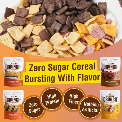 Catalina Crunch Protein Cereal Variety Pack (6 Flavors) | Low Carb, Zero Sugar, Gluten Free, Fiber | Vegan Snacks/Food | Keto Friendly