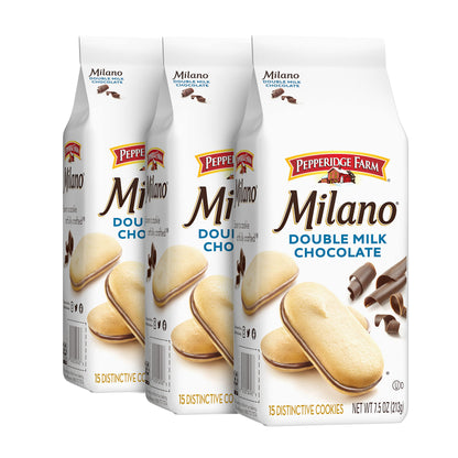 Pepperidge Farm Milano Milk Chocolate Cookies, 6 OZ Bag (15 Cookies)