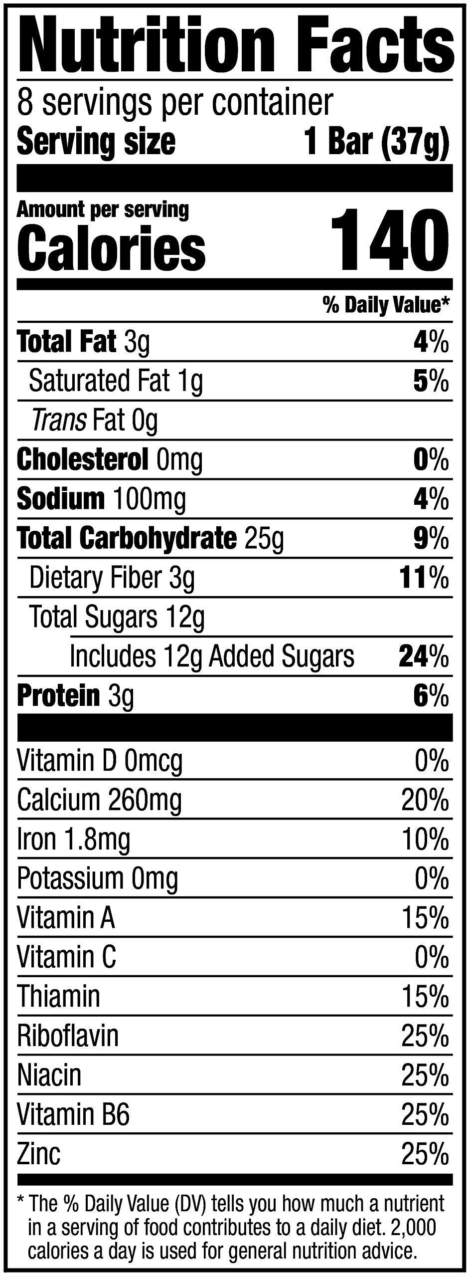 Amazon Brand - Happy Belly Fruit & Grain Cereal Bars, Strawberry , 1.03 Oz, 8 Count (Pack of 1)