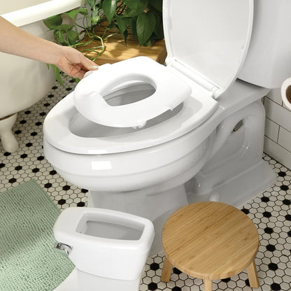 Summer Infant by Ingenuity My Size Potty Pro in White, Toddler Potty Training Toilet, Lifelike Flushing Sound, for Ages 18 Months+, Up to 50 Pounds