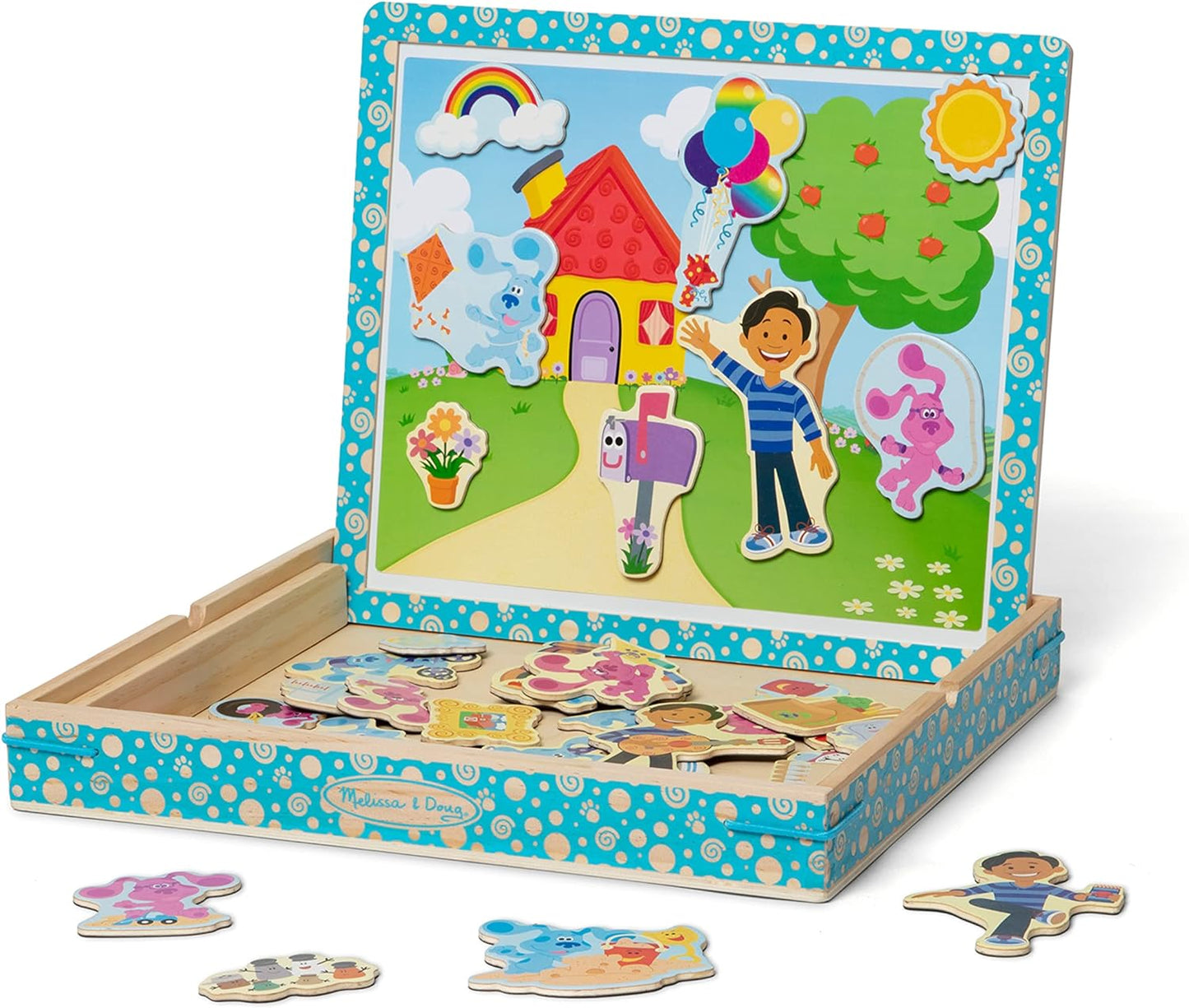 Melissa & Doug Blue's Clues & You! Wooden Magnetic Picture Game (48 Pieces), Multicolor