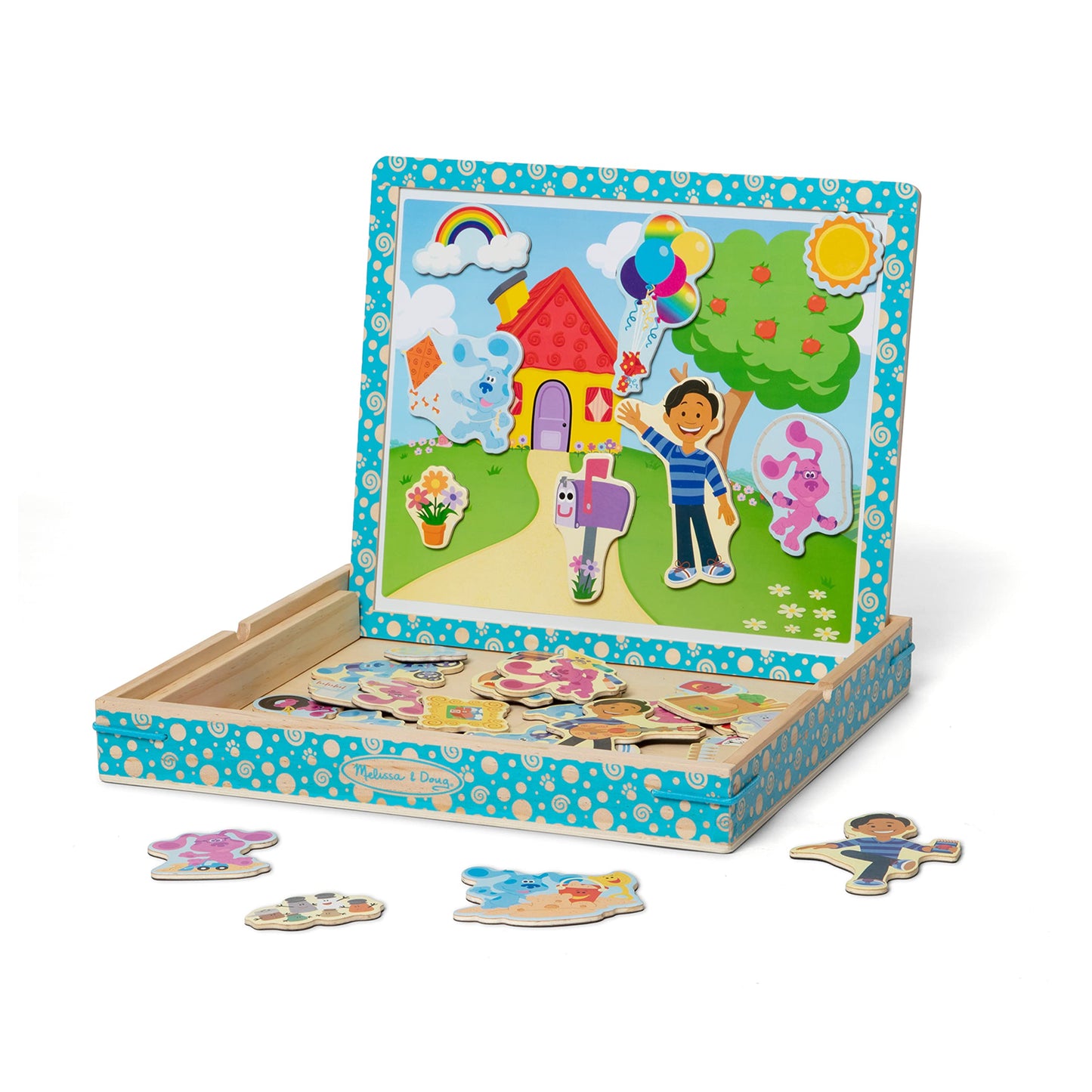 Melissa & Doug Blue's Clues & You! Wooden Magnetic Picture Game (48 Pieces), Multicolor