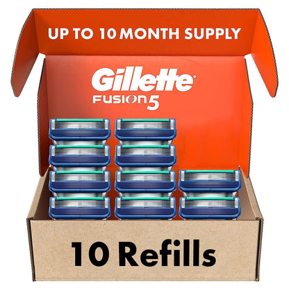 Gillette Fusion5 Mens Razor Blade Refills, 4 Count, Lubrastrip for a More Comfortable Shave