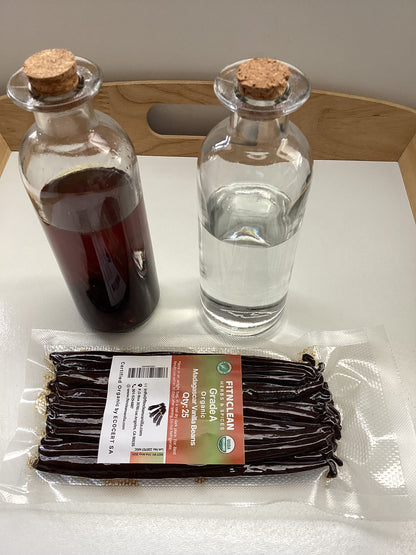 50 Organic Grade A Madagascar Vanilla Beans. Certified USDA Organic for Extract and all things Vanilla by FITNCLEAN VANILLA. ~5" Bulk Fresh Bourbon NON-GMO Pods.