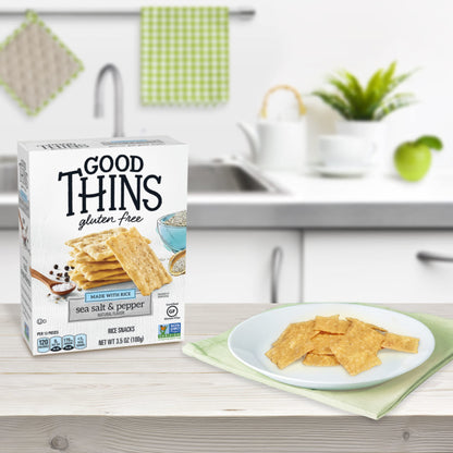 Good Thins Simply Salt Rice Snacks Gluten Free Crackers, 3.5 oz