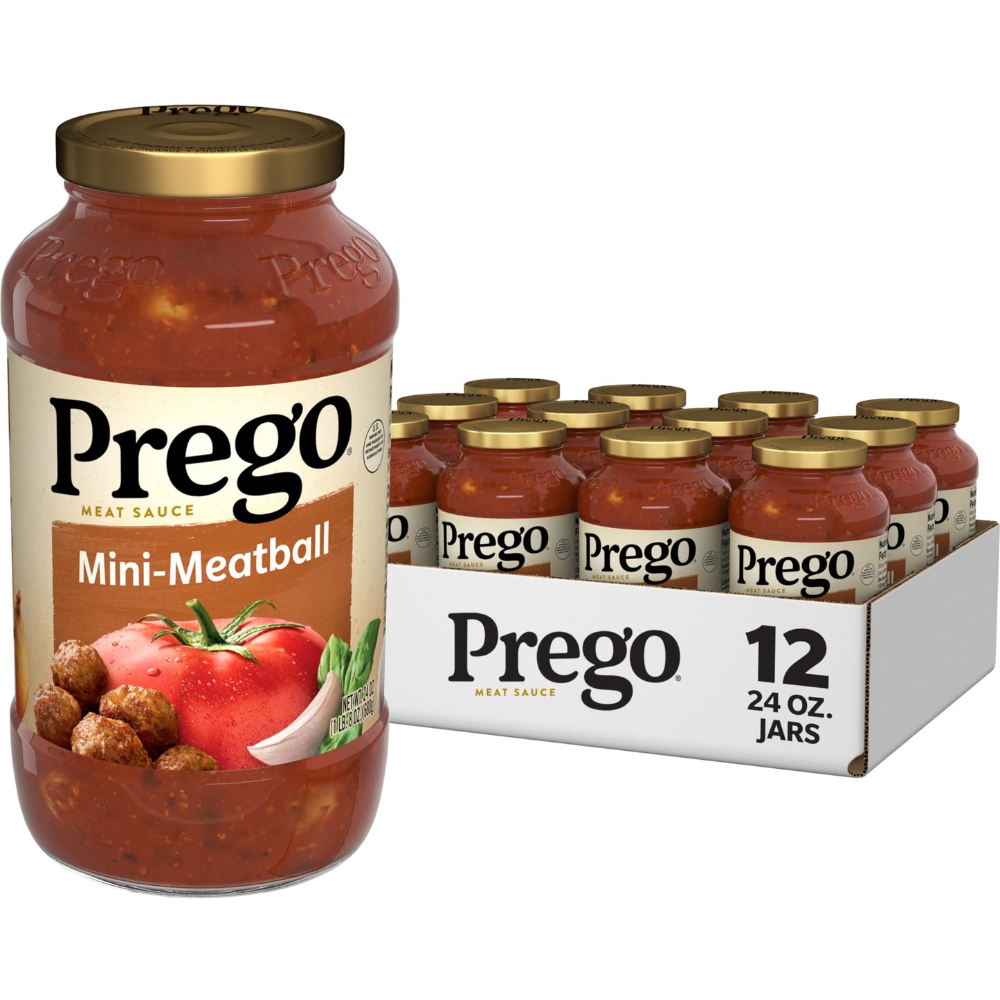 Prego Chunky Tomato with Garlic and Onion Pasta Sauce, 24 Oz Jar