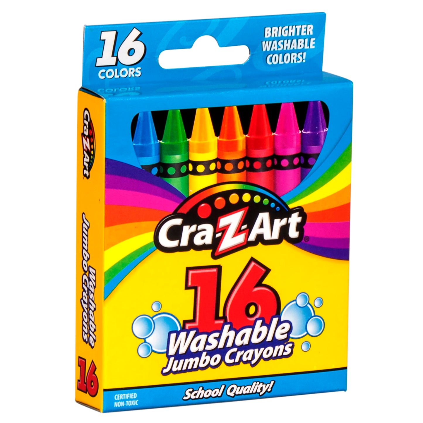 Cra-Z-Art Washable Crayons, 24 Count, Crayons for Kids Back To School Supply List Essential