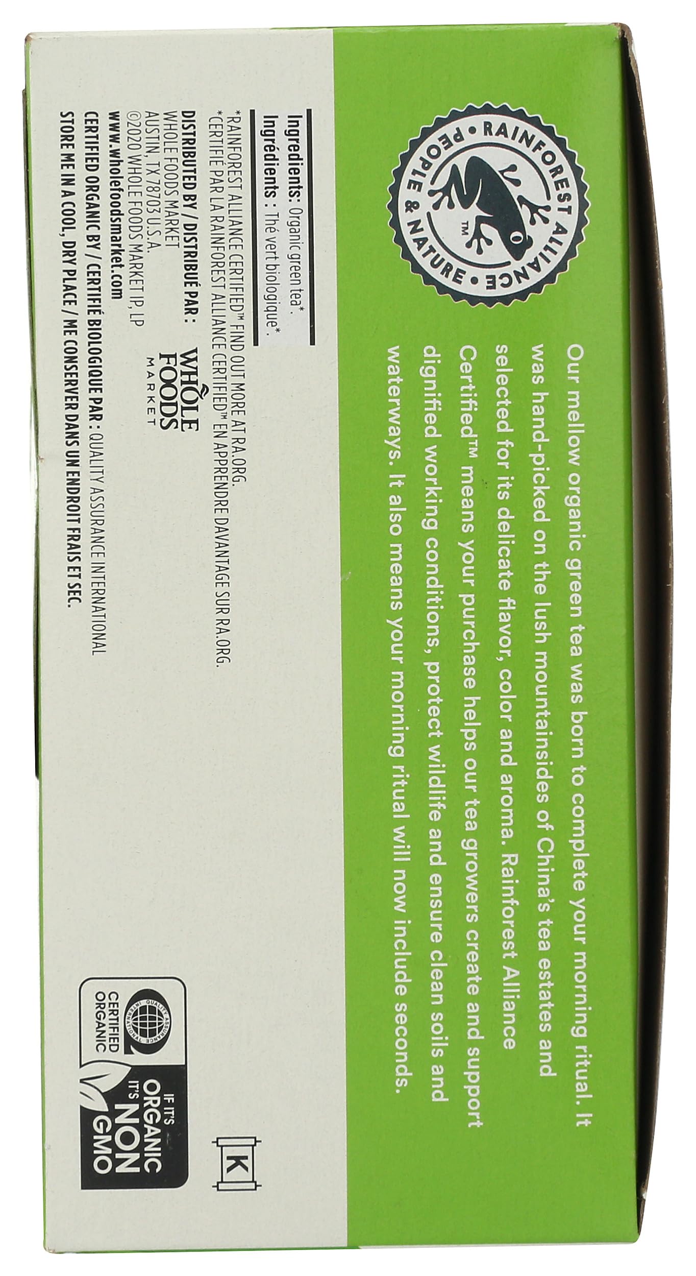 365 by Whole Foods Market, Tea Green Organic, 70 Count