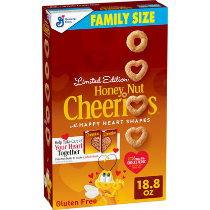 Honey Nut Cheerios Heart Healthy Cereal Cup, 1.8 OZ Single Serve Cereal Cup (Pack of 12)