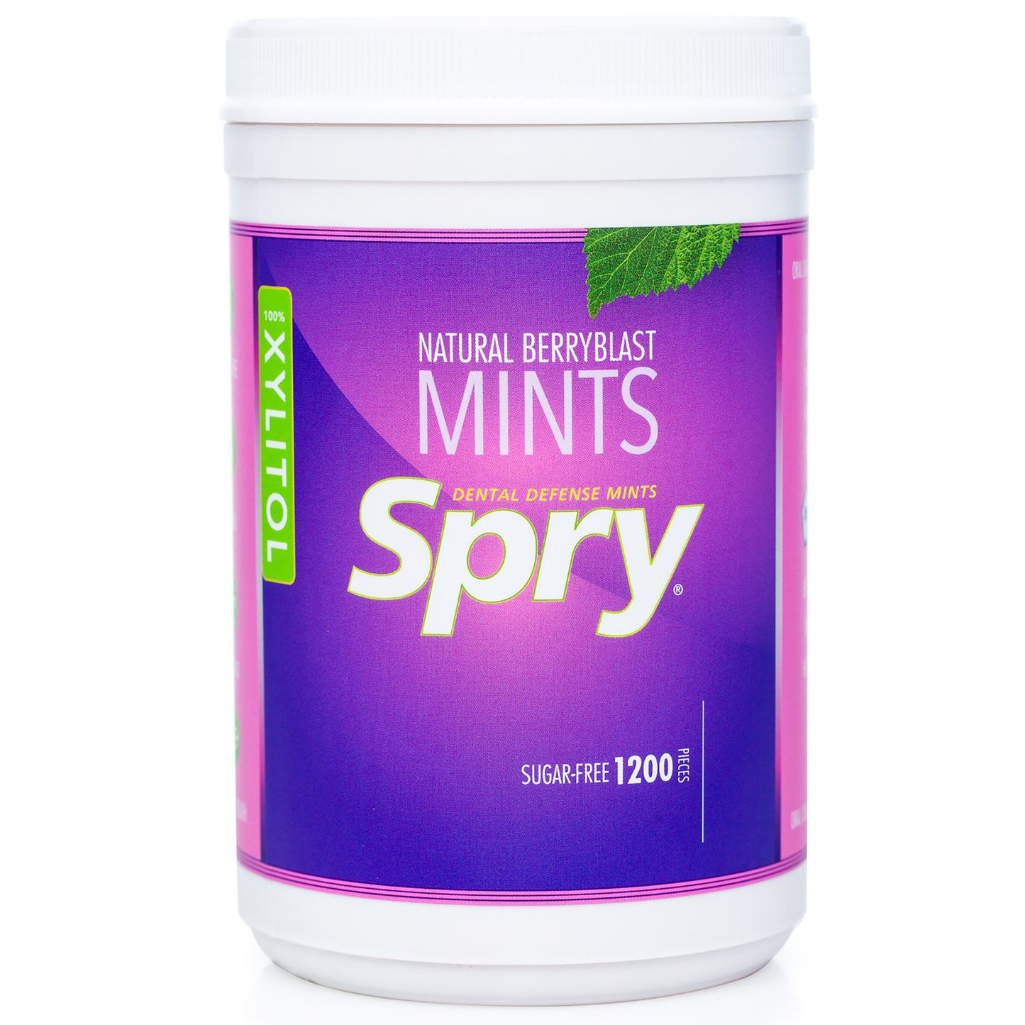 Spry Xylitol Peppermint Sugar Free Candy - Breath Mints That Promote Oral Health, Dry Mouth Mints That Increase Saliva Production, Stop Bad Breath, 240 Count (Pack of 1)