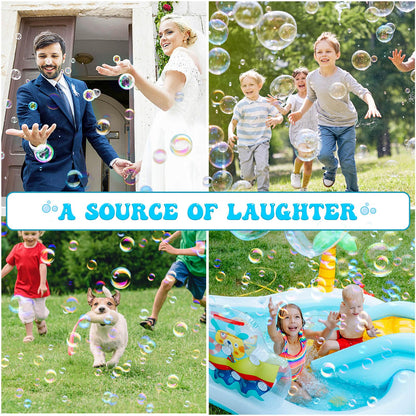 Toys for 3-8 Year Old Boys Girls: 2 Pack Bubble Machine for Kids with Bubble Solution, Gifts for 3 4 5 6 7 8 Years Old Boy Birthday Toy for Kid Toddlers Ages 4-6 Outdoor Wedding Bubbles Wands