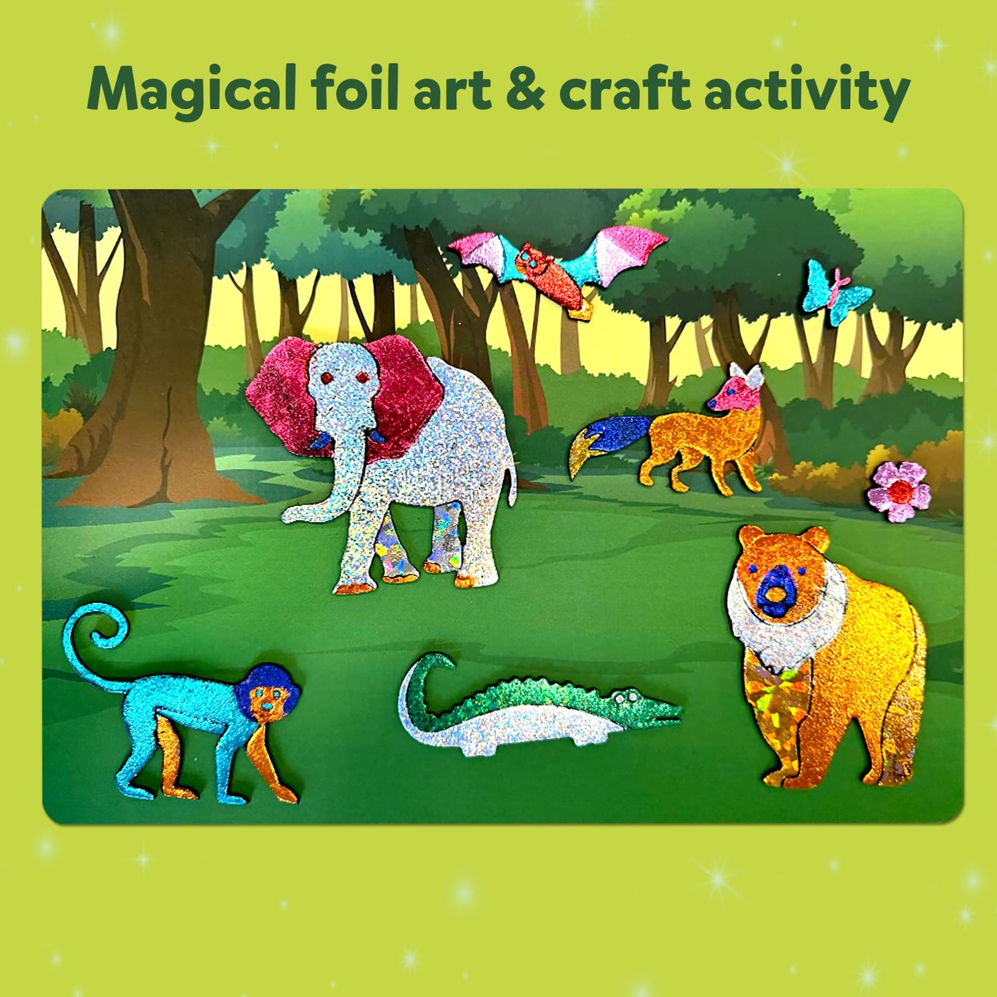 Skillmatics Art & Craft Activity - Foil Fun Unicorns & Princesses, No Mess Art for Kids, Craft Kits & Supplies, DIY Creative Activity, Gifts for Girls & Boys Ages 4, 5, 6, 7, 8, 9, Travel Toys