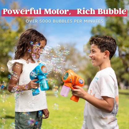 JOYIN 2 Kids Bubble Gun with 2 Bottles Bubble Refill Solution, Bubble Guns kids 4-8, Bubble Machine Gun for Toddlers 1-3, Bubble Gun Blaster Party Favors, Summer Toy, Outdoors, Easter, Birthday Gift