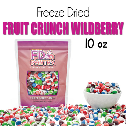 Fruit Crunch Original Candy Freeze Dried 16 oz 1 pound - Assortment Strawberry, Orange, Lemon, Grape, Lime Flavors Large 1lb Big Bag Pouch - Ideal Gift Snack 16oz