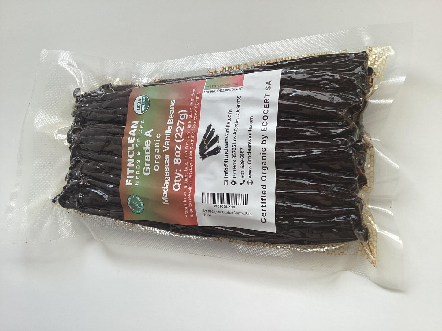 50 Organic Grade A Madagascar Vanilla Beans. Certified USDA Organic for Extract and all things Vanilla by FITNCLEAN VANILLA. ~5" Bulk Fresh Bourbon NON-GMO Pods.