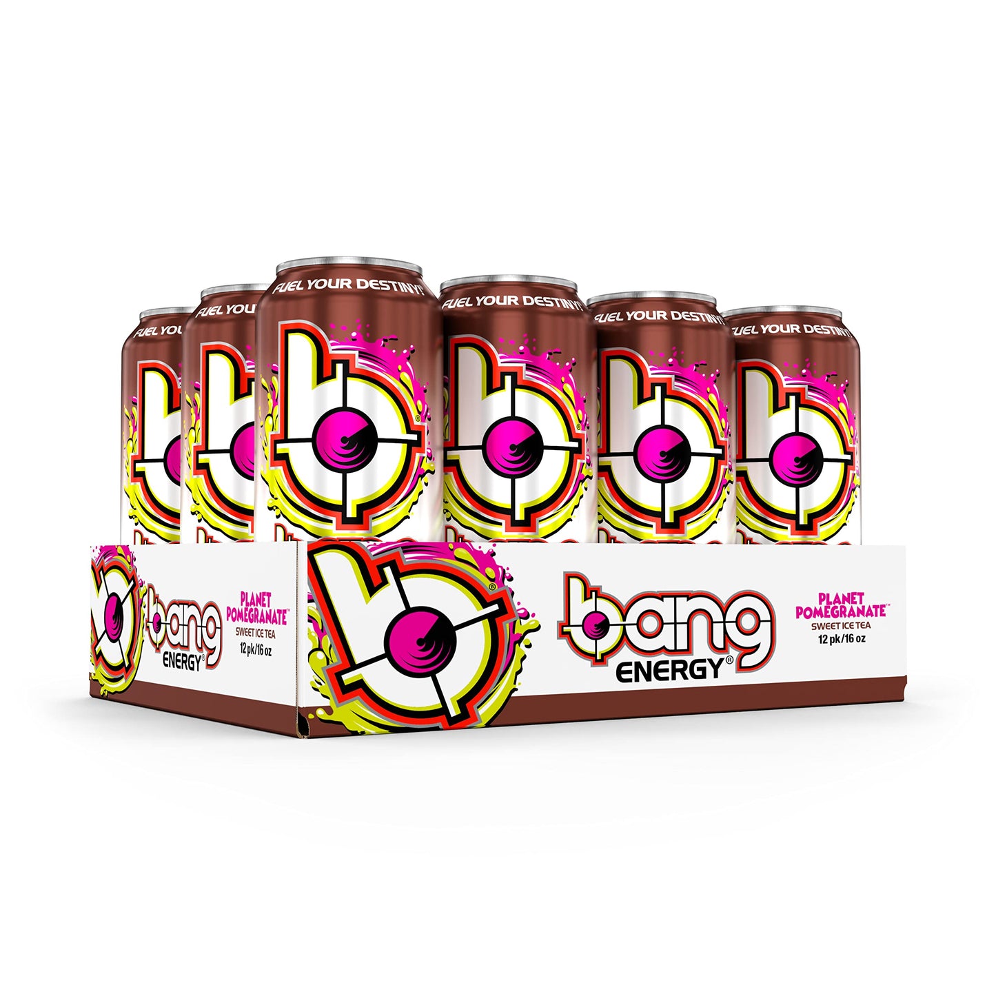 Bang Energy Bangster Berry, Sugar-Free Energy Drink, 16-Ounce (Pack of 12)