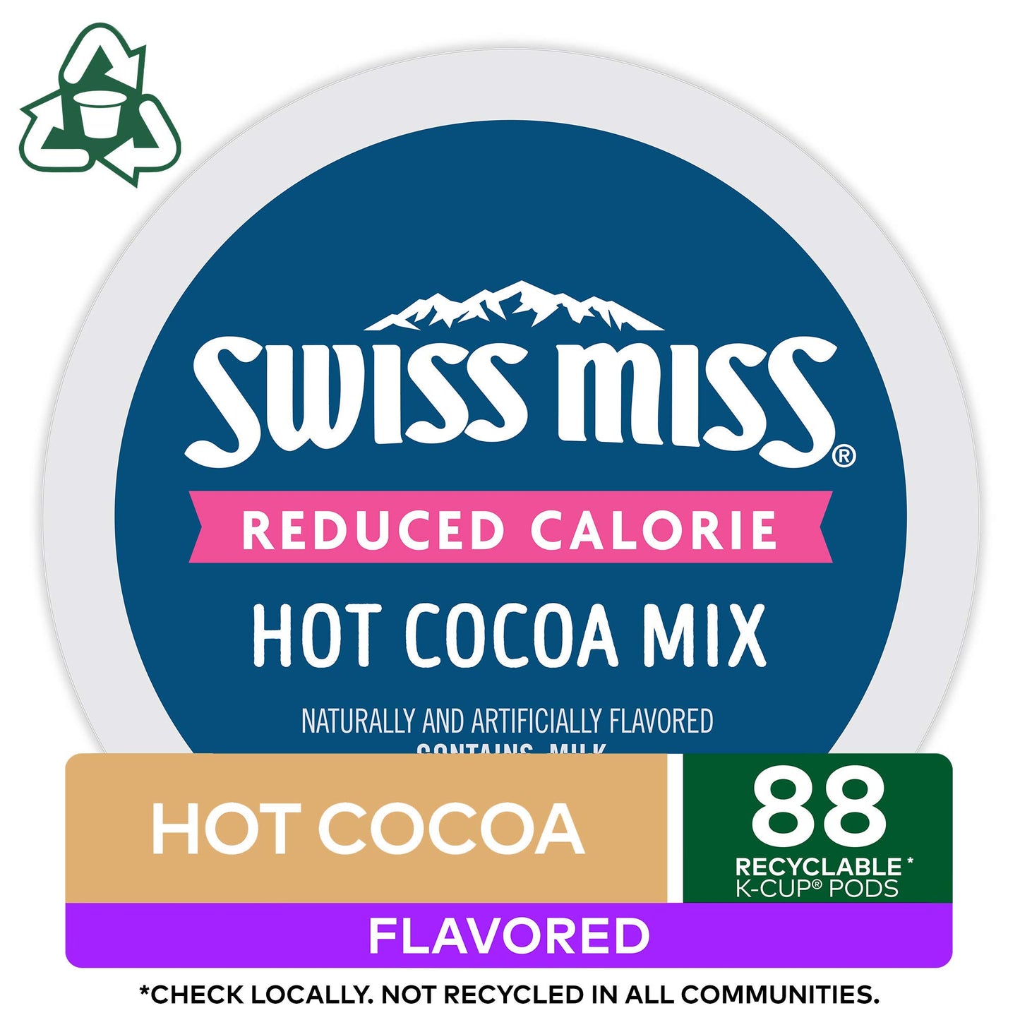 Swiss Miss Milk Chocolate Hot Cocoa, Keurig Single-Serve K-Cup Pods, 44 Count