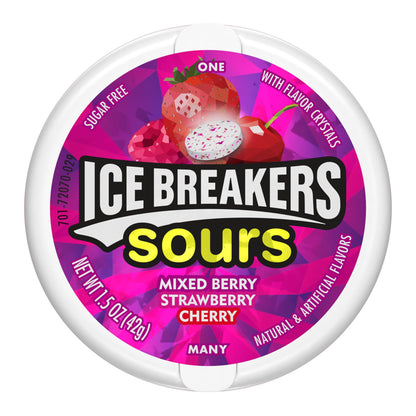 ICE BREAKERS Duo Fruit Plus Cool Strawberry Sugar Free Breath Mints Tins, 1.3 oz (8 Count)