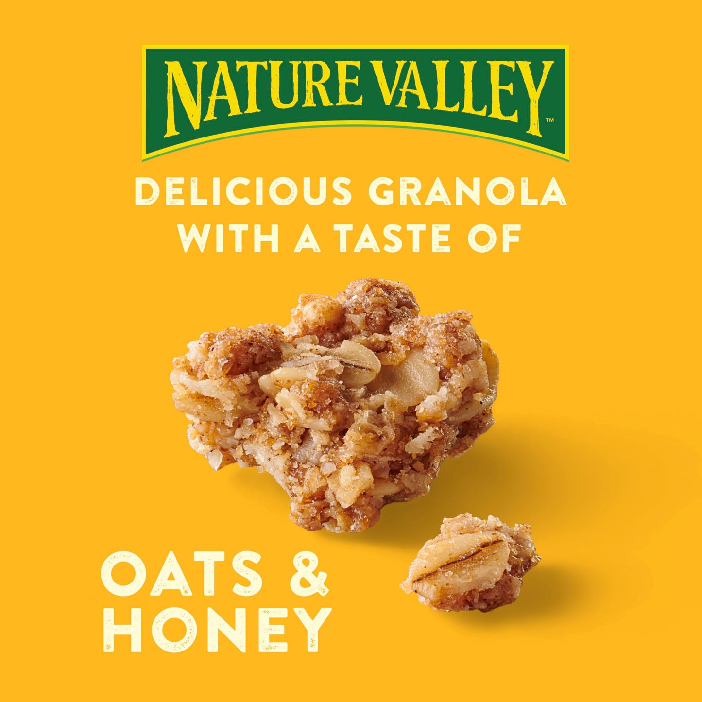 Nature Valley Crunchy Granola, Oats and Honey, Resealable Bag, 16 OZ