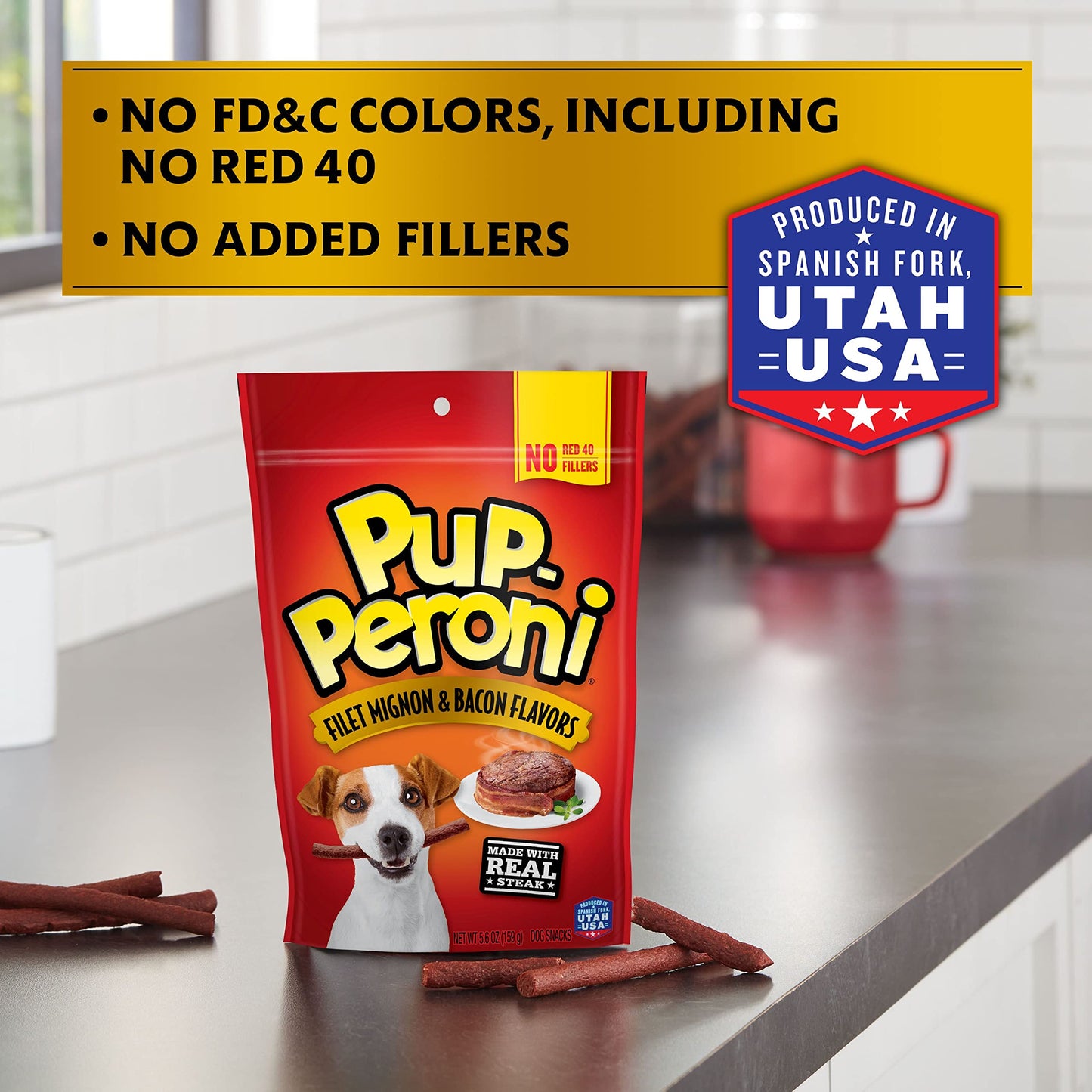 Pup-Peroni Dog Treats, Original Beef Flavor, 22.5 Ounce, Made with Real Beef