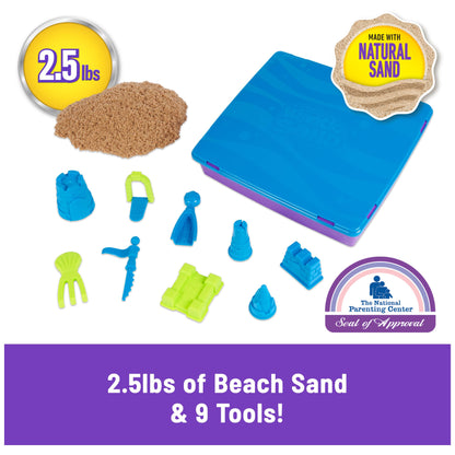 Kinetic Sand, 11lb (5kg) Natural Brown Bulk Play Sand for Arts and Crafts, Sandbox, Moldable Sensory Toys for Kids Ages 3+