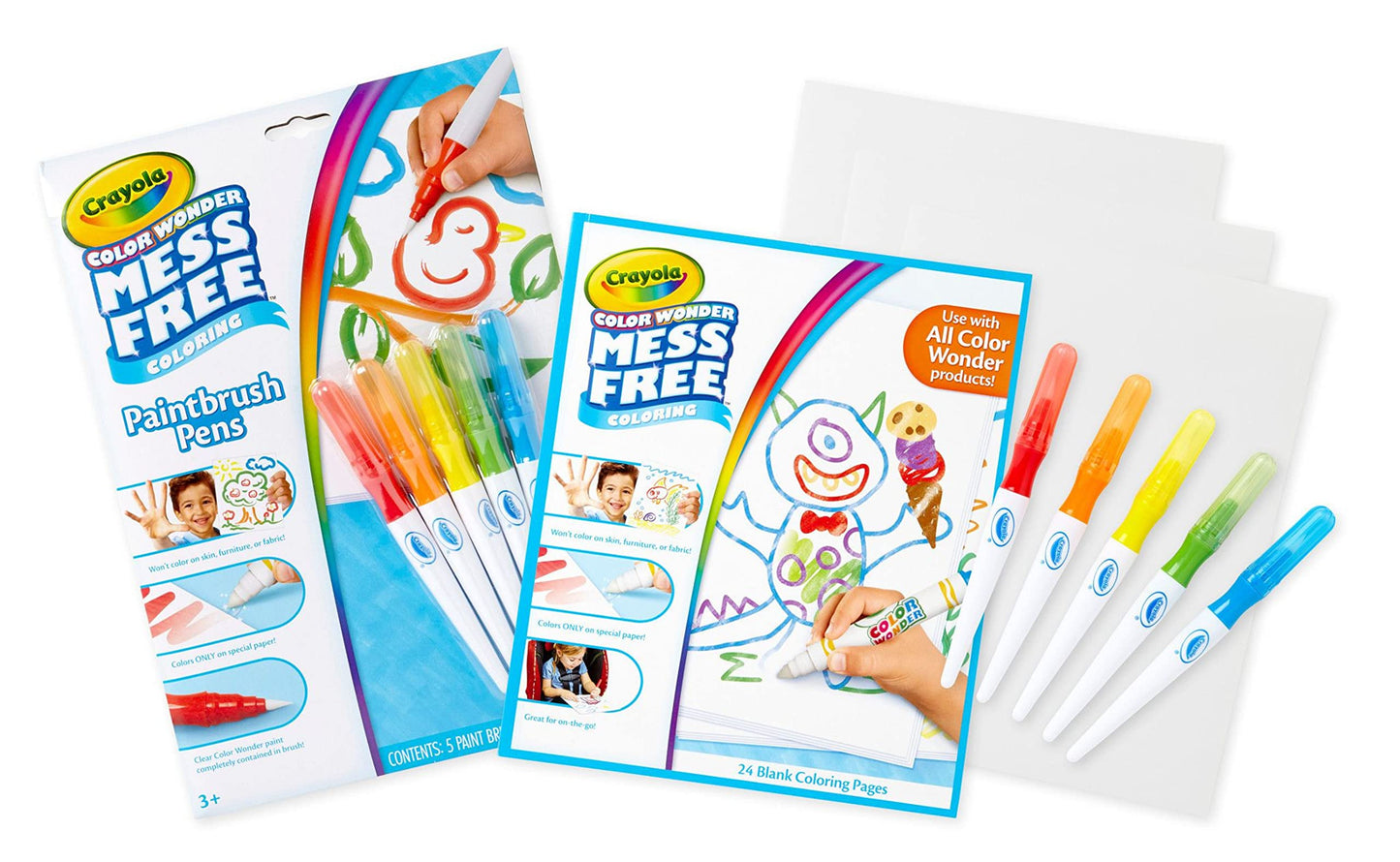 Crayola Color Wonder Mess Free Fingerprint Ink Painting Activity Set, Finger Painting Alternative, Toddler Coloring, Gift, 3+