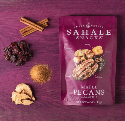 Sahale Snacks Glazed Mix Nut Blend Variety Pack, 1.5 Oz Grab & Go Bags (12 Total Packs) - Four Different Dry-Roasted Deluxe Mixed Nuts Blends Included - Non-GMO Kosher & Certified Gluten-Free Snacks