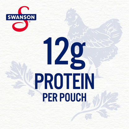 Swanson Original White Chunk Fully Cooked Chicken, Ready to Eat, Simple On-the-Go Meals, 2.6 OZ Pouch