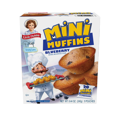 Little Debbie Chocolate Chip Mini Muffins, 5 Pouches, 8.44 OZ Box