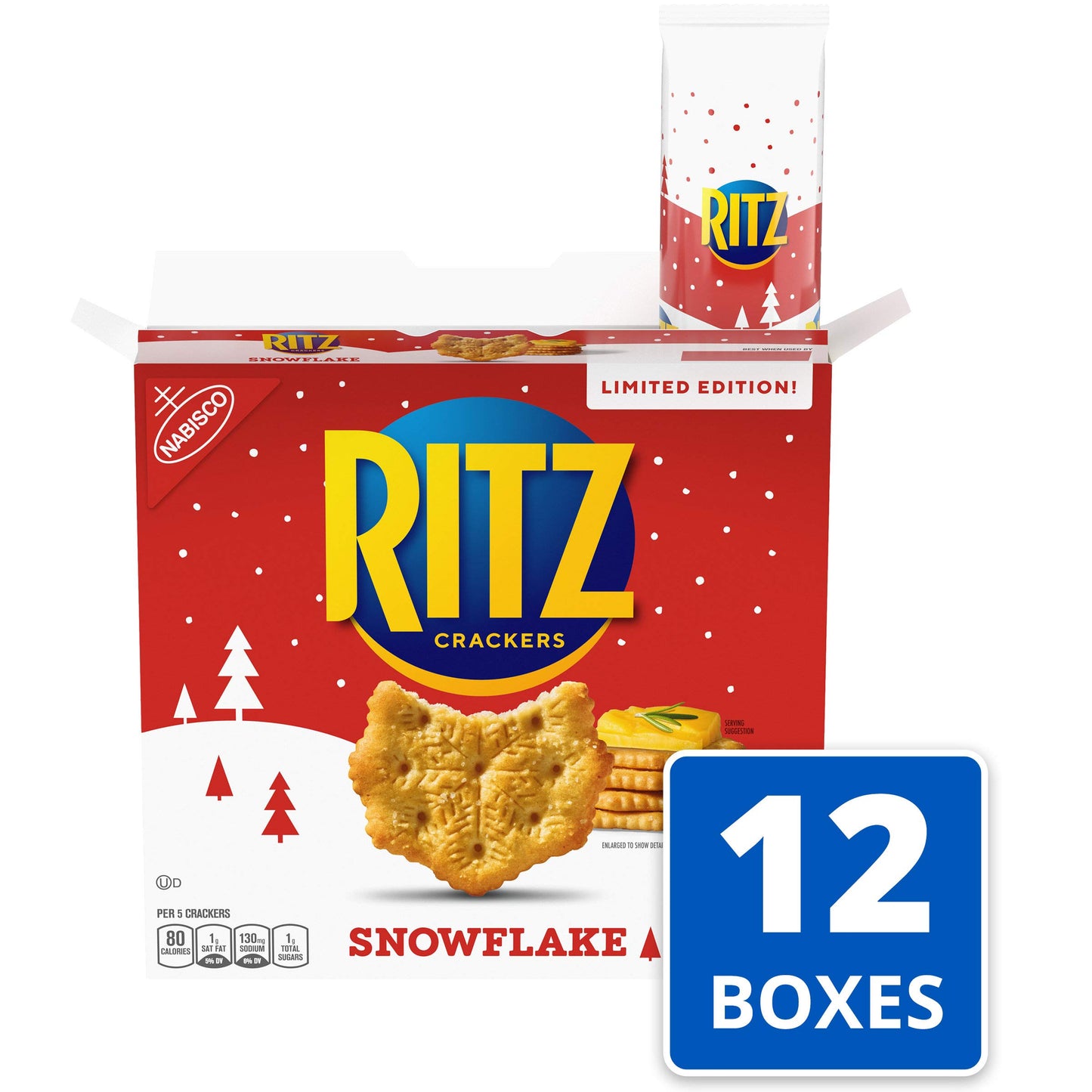 RITZ Original Crackers, 20 Snack Packs (6 Crackers Per Pack)