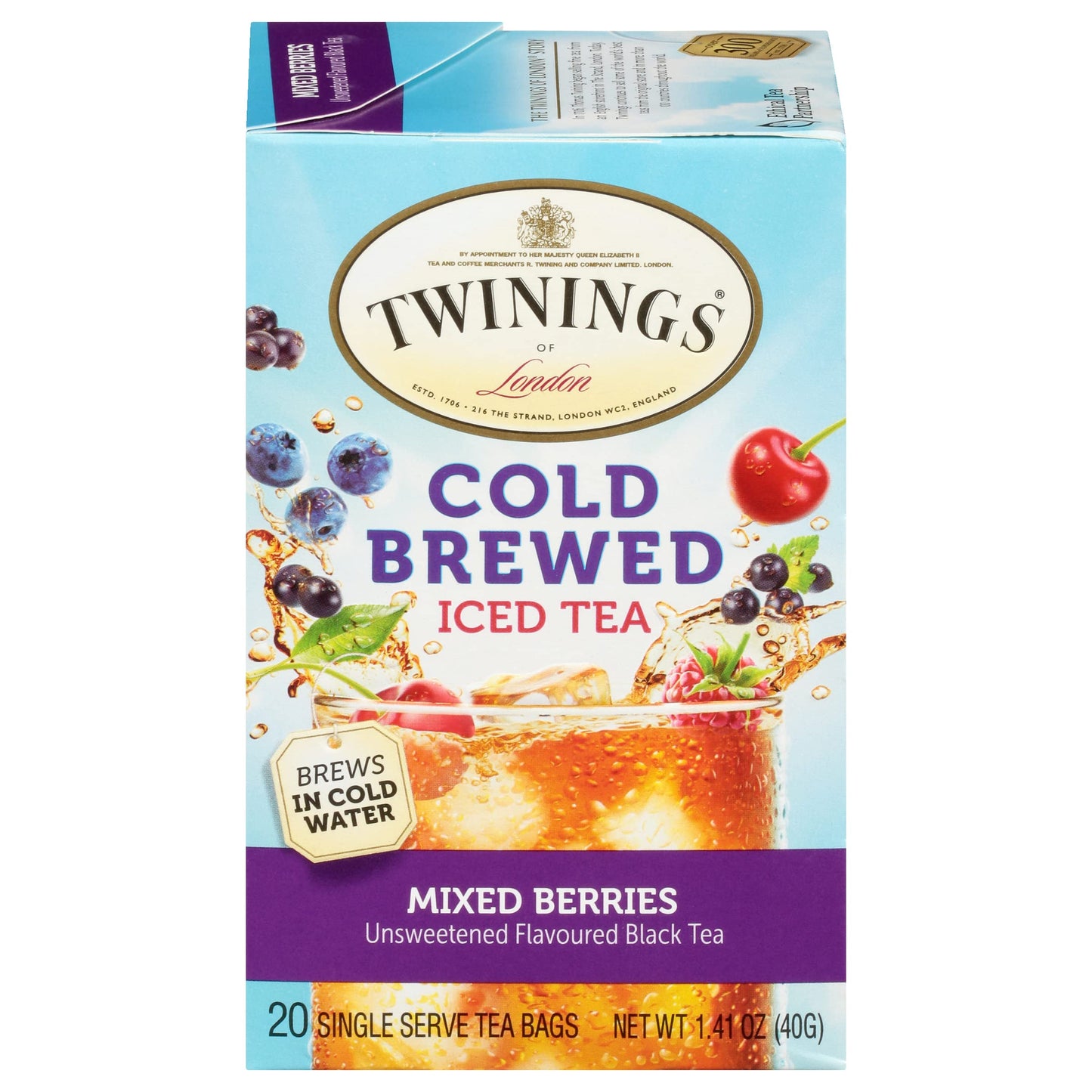 Twinings English Breakfast Black Tea, 100 Individually Wrapped Tea Bags, Smooth, Flavourful, Robust, Caffeinated, Enjoy Hot or Iced