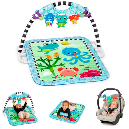 Baby Einstein 4-in-1 Kickin' Tunes Music and Language Play Gym and Piano Tummy Time Activity Mat