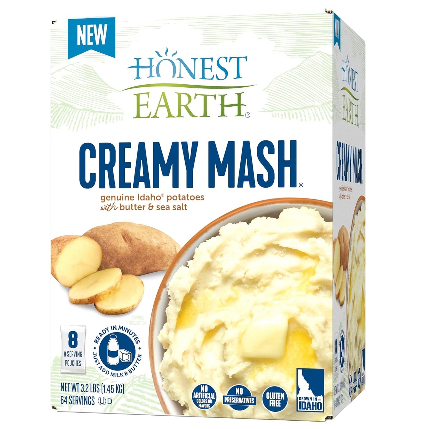Honest Earth® Creamy Mash Potatoes, 3.2 lbs (Pack of 8)
