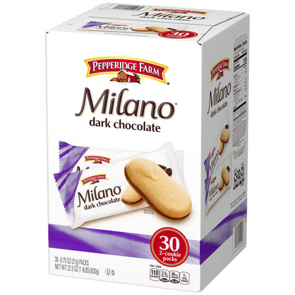 Pepperidge Farm Milano Milk Chocolate Cookies, 6 OZ Bag (15 Cookies)