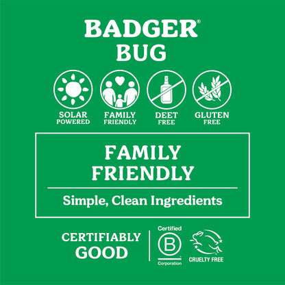 Badger Bug Spray, Non-DEET Mosquito Repellent with Citronella & Lemongrass, Natural Bug Spray for People, Family Friendly Bug Repellent, 4 oz