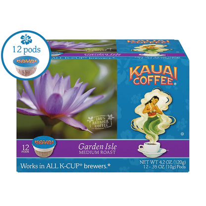 Kauai Coffee Na Pali Coast Dark Roast - Compatible with Keurig Pods K-Cup Brewers (1 Pack of 24 Single-Serve Cups)