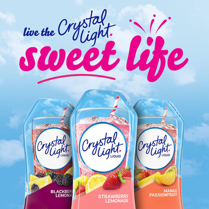 Crystal Light Sugar-Free Zero Calorie Liquid Water Enhancer - Strawberry Lemonade Water Flavor Drink Mix (1.62 fl oz Bottle)