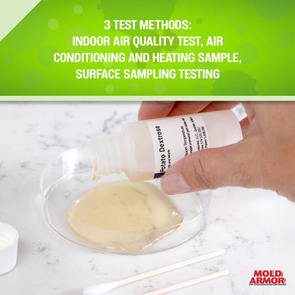 Mold Armor Do It Yourself Mold Test Kit, Test Surface Mold, Air Quality, and HVAC, Safe and Easy to Use, DIY at Home Mold Kit, Effective Both Indoors and Outdoors