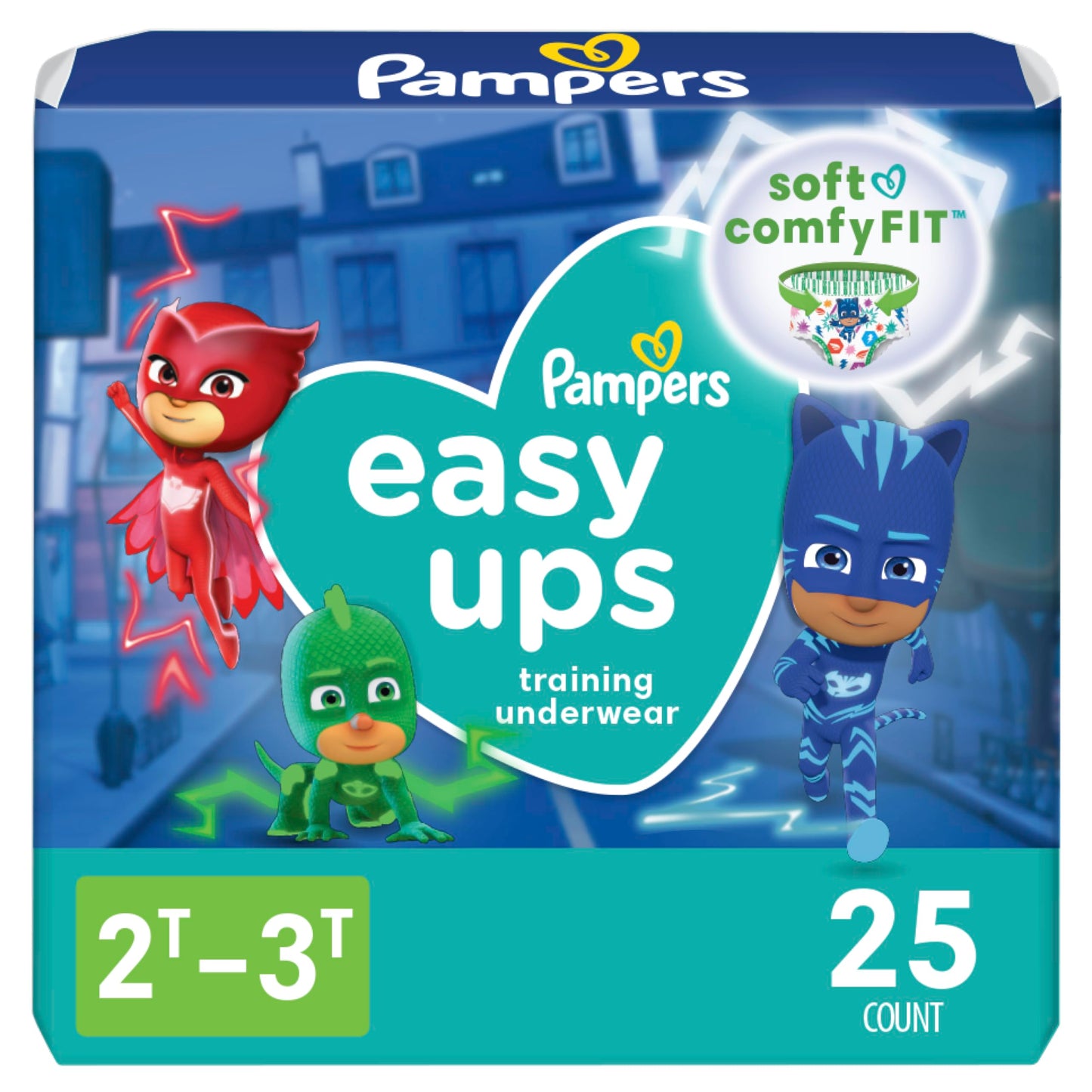 Pampers Easy Ups Boys & Girls Bluey Potty Training Pants - Size 3T-4T, One Month Supply (124 Count), Training Underwear (Packaging May Vary)