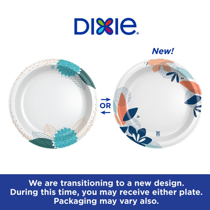 Dixie Large Paper Plates, 10 Inch, 86 Count, 2X Stronger*, Microwave-Safe, Soak-Proof, Cut Resistant, Disposable Plates For Everyday Breakfast, Lunch, & Dinner Meals